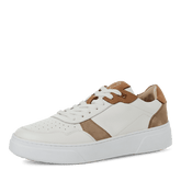 Pantofi Casual Piele Naturala WHITE/NUT - Marco Tozzi