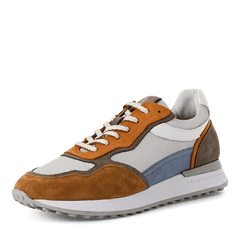 Sneakers Piele Naturala Brother ORANGE/TAUPE- Marco Tozzi