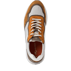 Sneakers Piele Naturala Brother ORANGE/TAUPE- Marco Tozzi