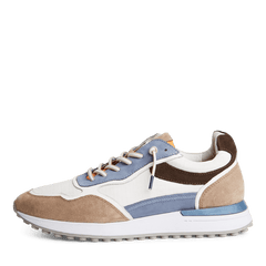 Sneakers Piele Naturala Brother Taupe Comb- Marco Tozzi