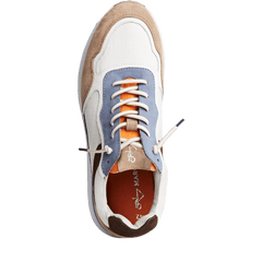 Sneakers Piele Naturala Brother Taupe Comb- Marco Tozzi