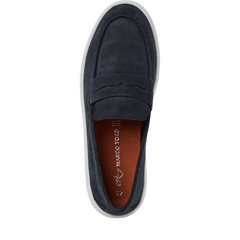PENNY LOAFERS Piele Naturala Navy Suede - Marco Tozzi