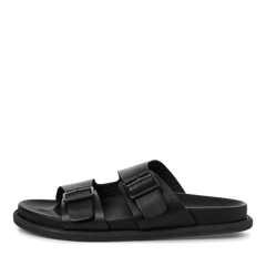 Papuci Piele Naturala Issac BLACK - Marco Tozzi