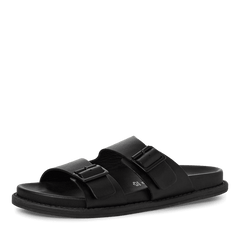 Papuci Piele Naturala Issac BLACK - Marco Tozzi