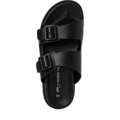 Papuci Piele Naturala Issac BLACK - Marco Tozzi