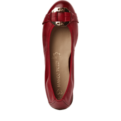 Balerini Piele Naturala Harp Red - Marco Tozzi