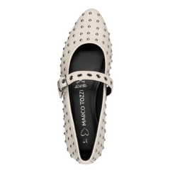 Pantofi Piele Naturala Nolli Cream - Marco Tozzi