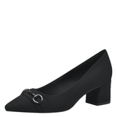 Pantofi Cu Toc Ramona Suede BLK - Marco Tozzi