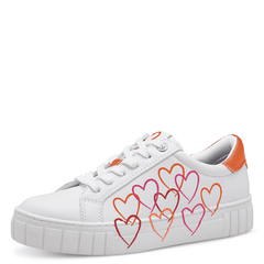 Sneakers Heart White Comb - Marco Tozzi