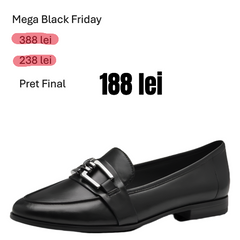 Pantofi Piele Naturala Lumy Black - Marco Tozzi