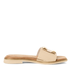 Papuci Piele Naturala Ioana Cream - Marco Tozzi