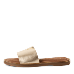 Papuci Piele Naturala Aynara Gold- Marco Tozzi