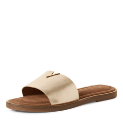 Papuci Piele Naturala Aynara Gold- Marco Tozzi