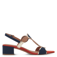 Sandale Cu Toc Hecho NAVY COMB - Marco Tozzi