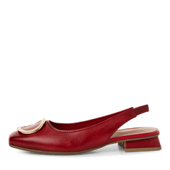 Pantofi Piele Naturala Emma Rosii - Marco Tozzi