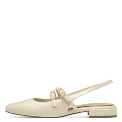 Pantofi Decupat Yanai Cream Patent - Marco Tozzi