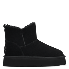 Ghete Piele Naturala Stil UGG Black - S.Oliver