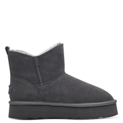 Ghete Piele Naturala Stil UGG Graphite - S.Oliver