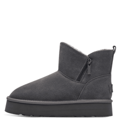 Ghete Piele Naturala Stil UGG Graphite - S.Oliver