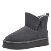 Ghete Piele Naturala Stil UGG Graphite - S.Oliver