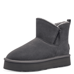 Ghete Piele Naturala Stil UGG Graphite - S.Oliver