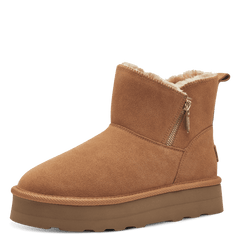 Ghete Piele Naturala Stil UGG Cognac - S.Oliver