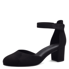 Pantofi Cu Toc Abura Black - Jana
