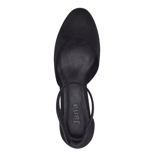 Pantofi Cu Toc Abura Black - Jana