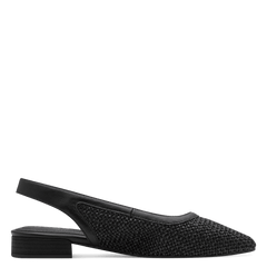 Pantofi Decupati Calapod H Basi Black - Jana