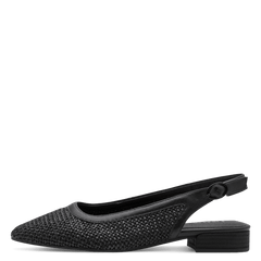 Pantofi Decupati Calapod H Basi Black - Jana