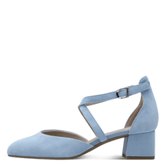 Pantofi Piele Naturala Ofelia LT BLUE SUEDE - Tamaris Comfort