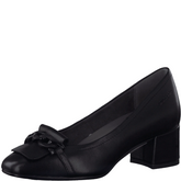 Pantofi Piele Naturala Peka Black - Tamaris
