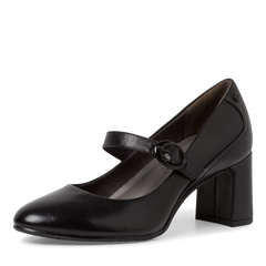 Pantofi Piele Naturala Kunel Black - Tamaris