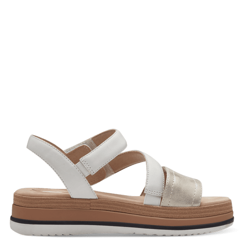 Sandale Piele Naturala Buno White - Tamaris Confort