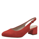 Pantofi Piele Naturala Andra Red - Tamaris Comfort