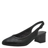 Pantofi Piele Naturala Mewe Black - Tamaris Comfort