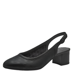Pantofi Piele Naturala Mewe Black - Tamaris Comfort