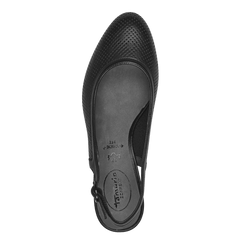 Pantofi Piele Naturala Mewe Black - Tamaris Comfort