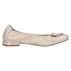 Pantofi Piele Naturala VANNYE Ecru Perl - Caprice