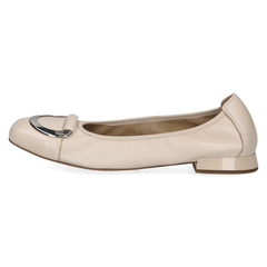 Pantofi Piele Naturala VANNYE Ecru Perl - Caprice