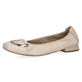 Pantofi Piele Naturala VANNYE Ecru Perl - Caprice