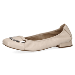 Pantofi Piele Naturala VANNYE Ecru Perl - Caprice