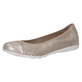 Pantofi Piele Naturala Vivien TAUPE METALLIC - Caprice
