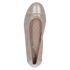 Pantofi Piele Naturala Vivien TAUPE METALLIC - Caprice