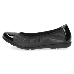 Pantofi Piele Naturala Vivien BLACK Comb - Caprice