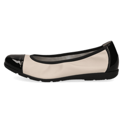 Pantofi Piele Naturala Vivien CREAM/BLACK - Caprice