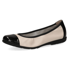 Pantofi Piele Naturala Vivien CREAM/BLACK - Caprice