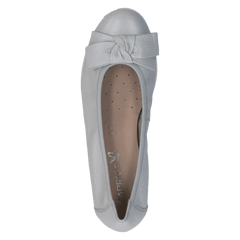 Pantofi Piele Naturala Vivien LT.BLUE PE.DEE - Caprice