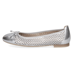 Pantofi Piele Naturala Kendra SILVER METAL - Caprice