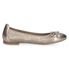 Pantofi Piele Naturala Kendra PLATIN METAL - Caprice